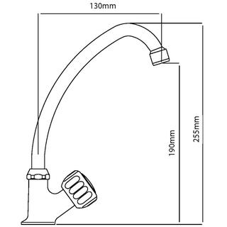 FAUCET HERMA  1 HOLE