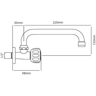 FAUCET ΑΤΕΝΑ WALL