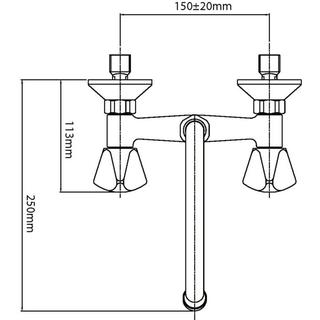 FAUCET HERMA  WALL       SINK