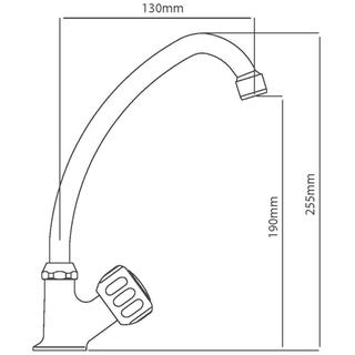 FAUCET ΑΤΕΝΑ  1 HOLE