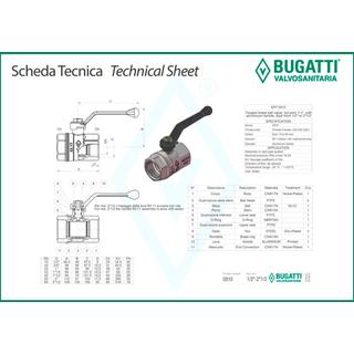 BALL VALVES BUGATTI 1/2