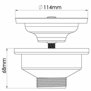 SINK VALVE F90 GREY 3.5CH1.5