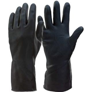 RUBBER GLOVES BLACK