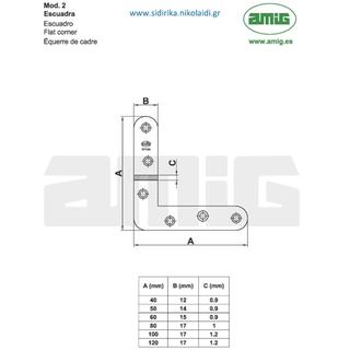 ANGLES FLAT AMIG 2-100 TROPICAL