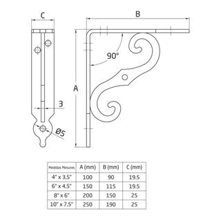 AMIG ORNAMENTAL SHELF BRACKET