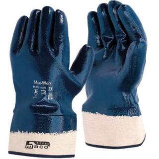 MACO WORK GLOVES BLUE NITRILE