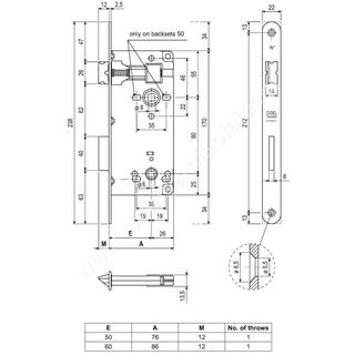 LOCK AGB WC NICKEL