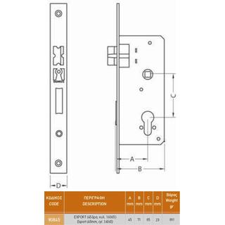 ΚΛΕΙΔΑΡΙΑ DOMUS 45 90845+ΚΥΛ EXPORT