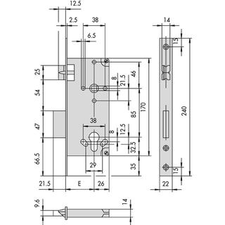 LOCK LOGO 45 + cyl