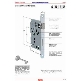 LOCK AGB PICCOLO YELLOW