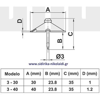 ΚΑΡΦΙΑ AMIG 3-30 ΜΑΥΡΑ ΔΙΑΚΟΣΜΗΤΙΚΑ