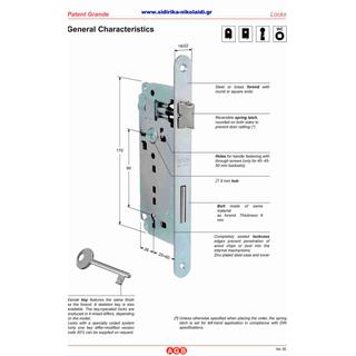 LOCK AGB YELLOW OVAL