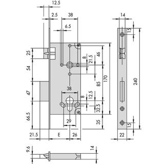 CISA 5C621 ROLLER LOCK