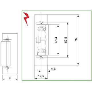 electric strike platesFEB 16219Ρ / 1F