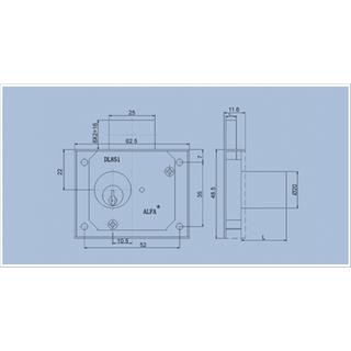 drawer lock 851.25