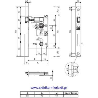 LOCK WC AGB GOLD PICCOLO