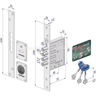 KLEIDAR.SECUR.2STR / 3 keys ΝΜ 2025