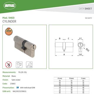 CYLINDER AMIG 70 35-35 GOLD