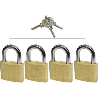 PADLOCKS GOLD 30 SAME ΚΕΥ