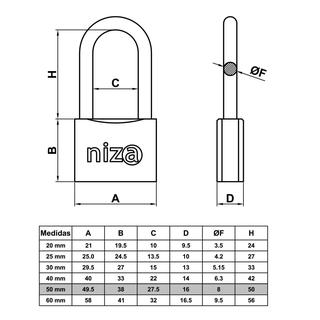 PADLOCKS ΟΡ Makrylia 50