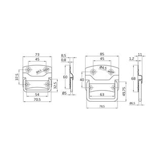 ΛΑΒΕΣ ΜΠΑΟΥΛΩΝ AMIG 900-3.5" ΜΑΥΡΕΣ