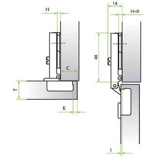 FGV Cabinet hinges