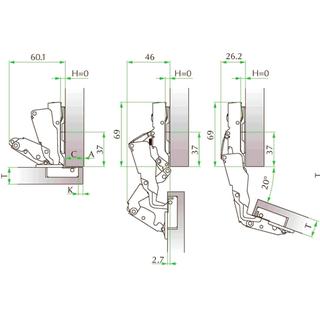 Cabinet hinges FGV