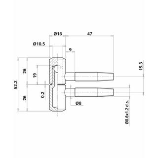 Hinges OTLAV 16/55