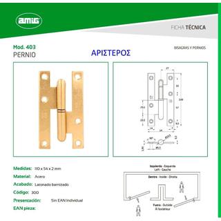 FRENCH hinge AMIG 110