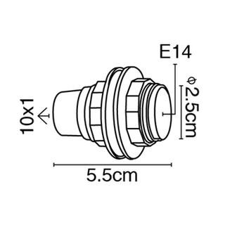 BULB HOLDER RING Ε14 35125-007639