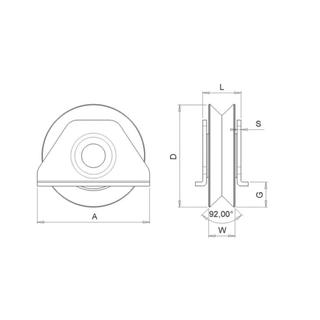 WHEELS WITH SIDE MOUNT