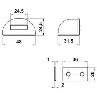 STOP CAR DOOR / ΤΗΕ MAGNET 403.50 BROWN