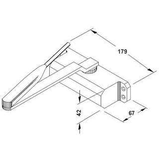 DOOR CLOSER CISA SILVER