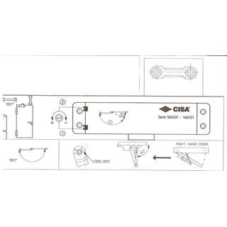 DOOR CLOSER CISA SILVER