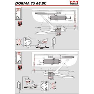 DOOR CLOSER DORMA TS68 SILVER