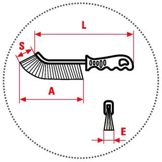 WIRE BRUSH PLASTIC ITALY