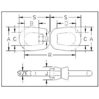 Double eye swivel