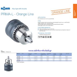 Drill Chuck ROHM 1/2Χ10 female keytype