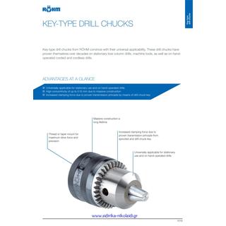 Drill Chuck ROHM 1/2Χ10 female keytype