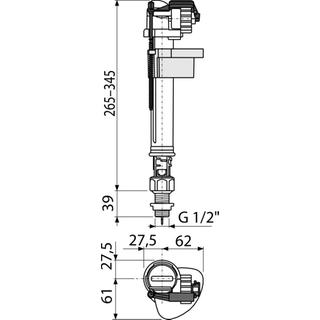 Float valve 3 / 8-1 / 2