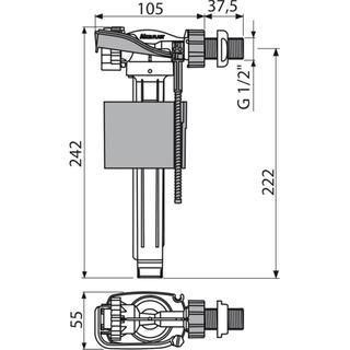 Float valve 3 / 8-1 / 2