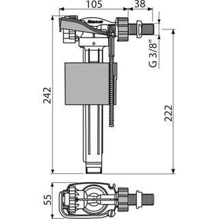 Float valve 3 / 8-1 / 2