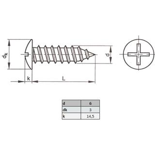 chipboard screws TRUSS 6Χ60