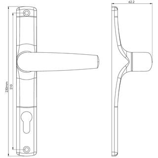 ALUMINIUM HANDLE 140/4