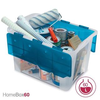 STORAGE BOX. "ΗΟΜΕ ΒΟΧ 60 OCEAN"  TRANSPARENT