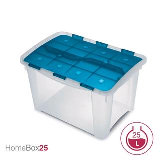 STORAGE BOX  "ΗΟΜΕ ΒΟΧ 25 OCEAN"  TRANSPARENT