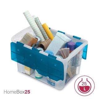 STORAGE BOX  "ΗΟΜΕ ΒΟΧ 25 OCEAN"  TRANSPARENT