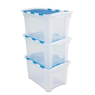 STORAGE BOX  "ΗΟΜΕ ΒΟΧ 25 OCEAN"  TRANSPARENT