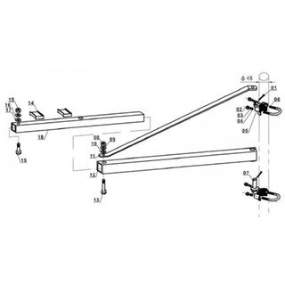 Βραχίονας για ηλεκτρικό παλάγκο GT-SA 1200