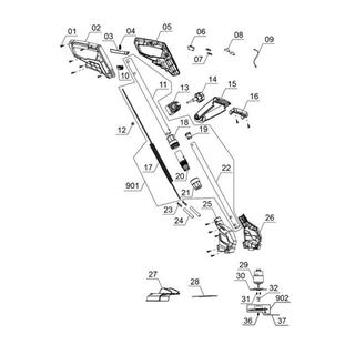 EINHELL Battery lawnmower
 GC-CT 18/24 Li - Solo